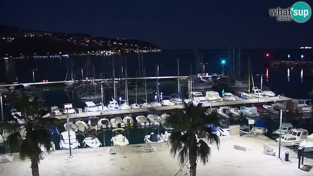 Camera en vivo Koper – puerto deportivo y paseo marítimo desde el Hotel Grand Koper