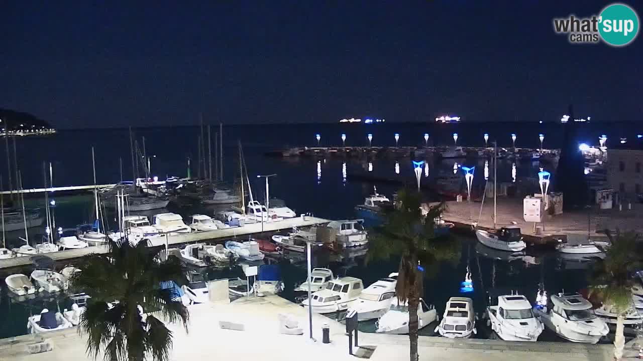 Spletna kamera Koper – Panorama na marino in promenado s Hotela Grand Koper