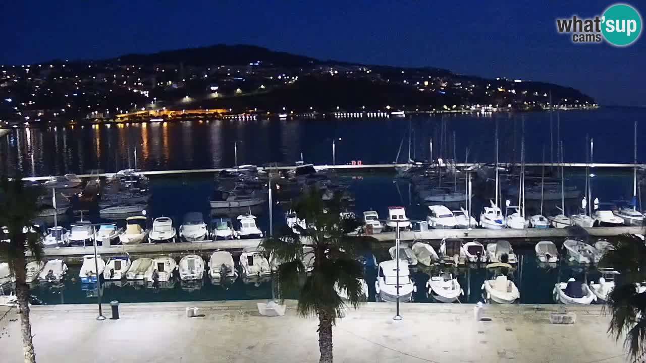 Camera en vivo Koper – puerto deportivo y paseo marítimo desde el Hotel Grand Koper