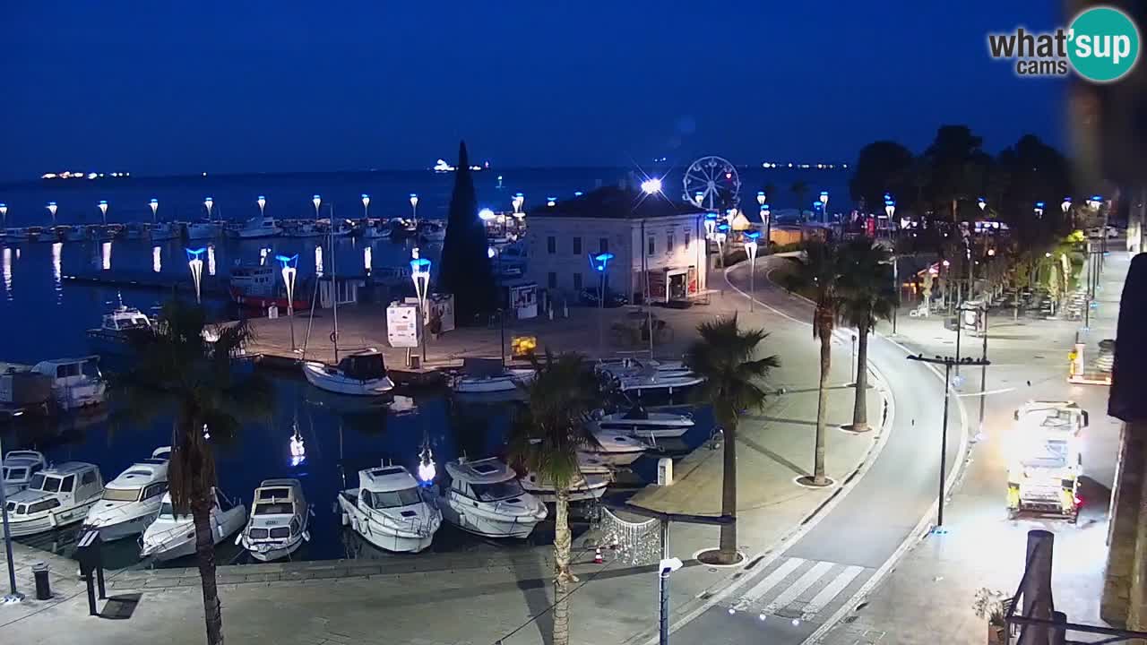 Camera en vivo Koper – puerto deportivo y paseo marítimo desde el Hotel Grand Koper