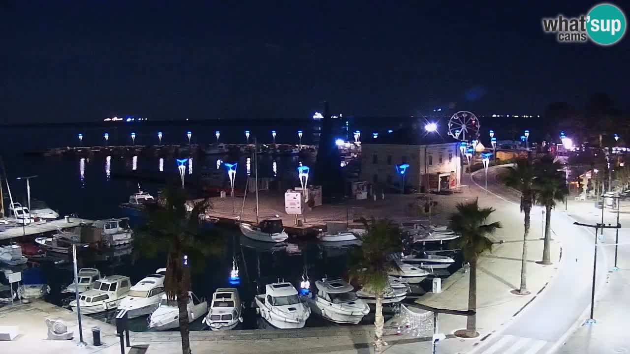 Camera en vivo Koper – puerto deportivo y paseo marítimo desde el Hotel Grand Koper