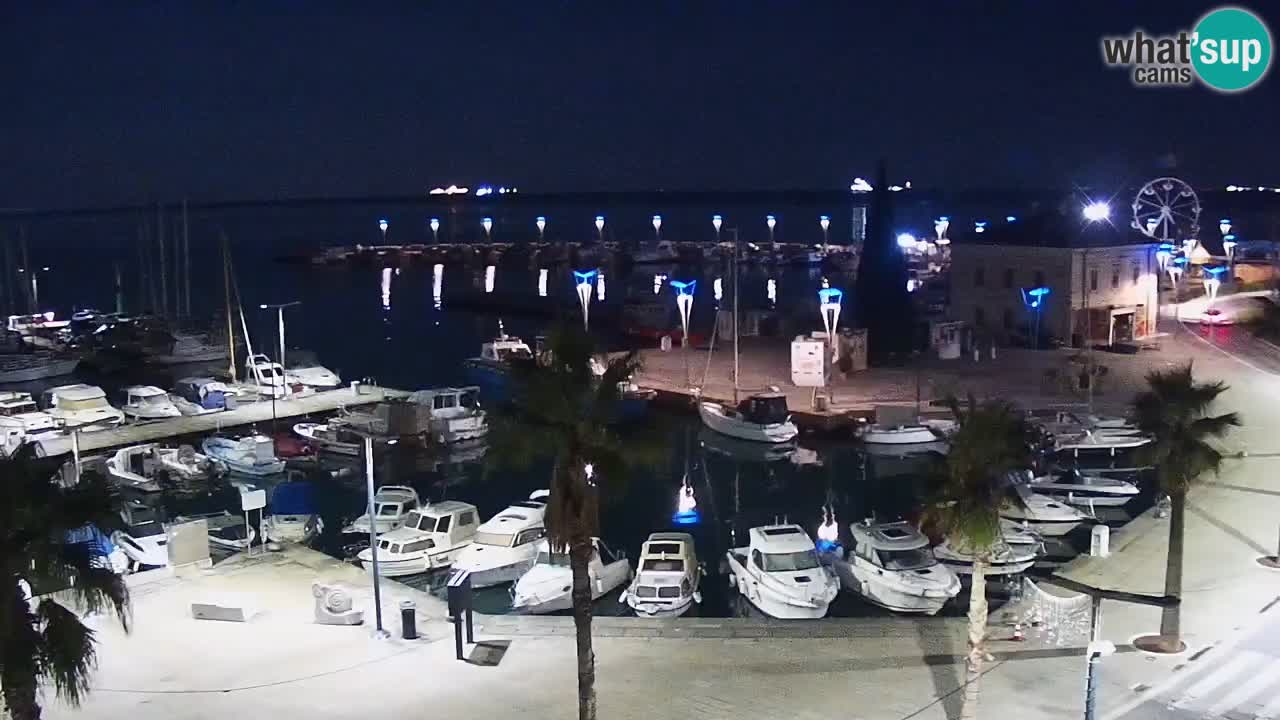 Camera en vivo Koper – puerto deportivo y paseo marítimo desde el Hotel Grand Koper