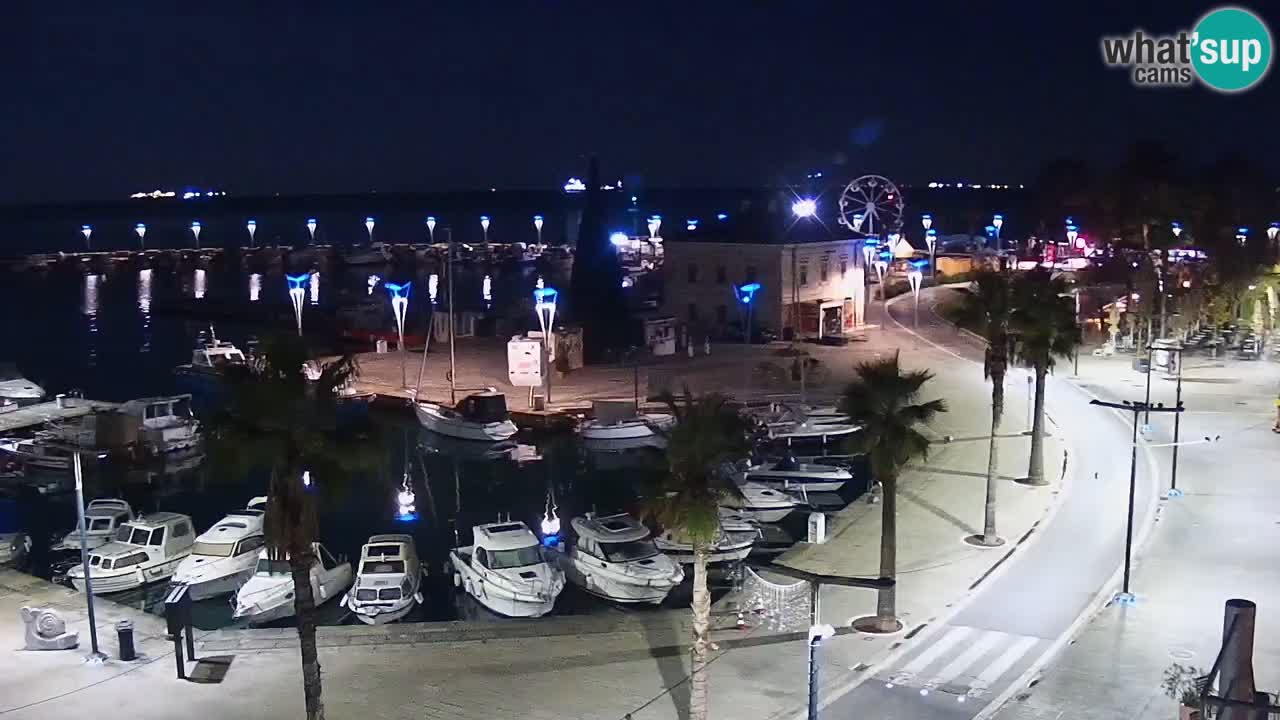 Webcam Koper – Panorama de la marina et de la promenade depuis le Grand Hotel Koper