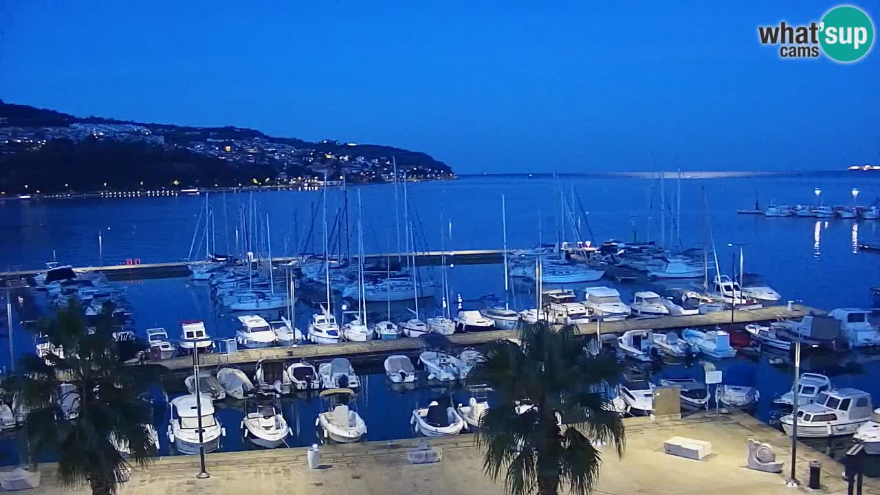 Web kamera Koper – marina i promenada – hotel Grand Koper