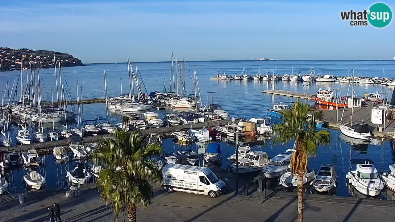 Web kamera Koper – marina i promenada – hotel Grand Koper