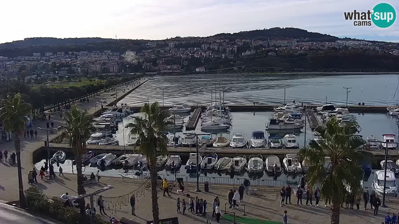 Web kamera Koper – marina i promenada – hotel Grand Koper