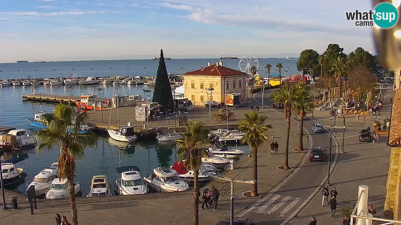 Il porto di Koper – Capodistria live webcam – porto crociere e mercantile – Slovenia