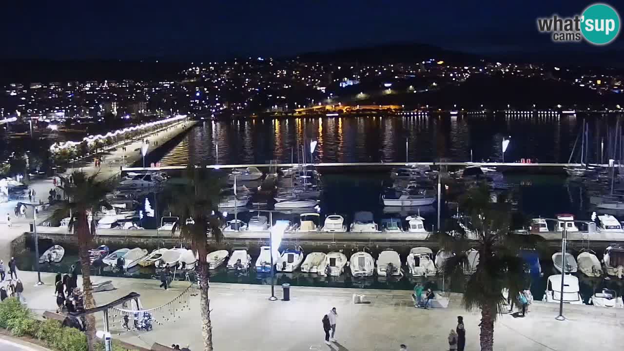 Camera en vivo Koper – puerto deportivo y paseo marítimo desde el Hotel Grand Koper