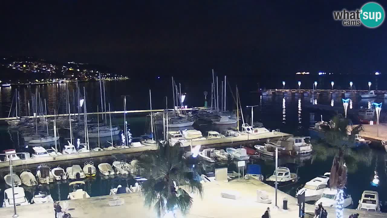 Camera en vivo Koper – puerto deportivo y paseo marítimo desde el Hotel Grand Koper