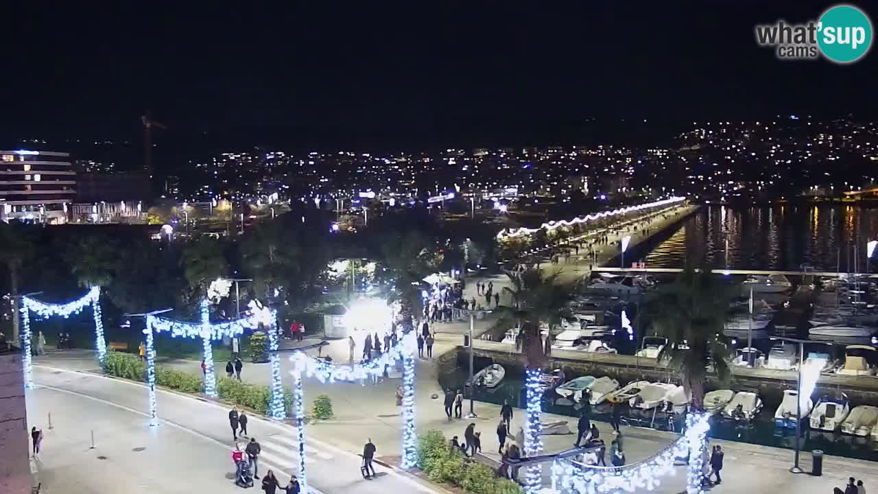 Camera en vivo Koper – puerto deportivo y paseo marítimo desde el Hotel Grand Koper