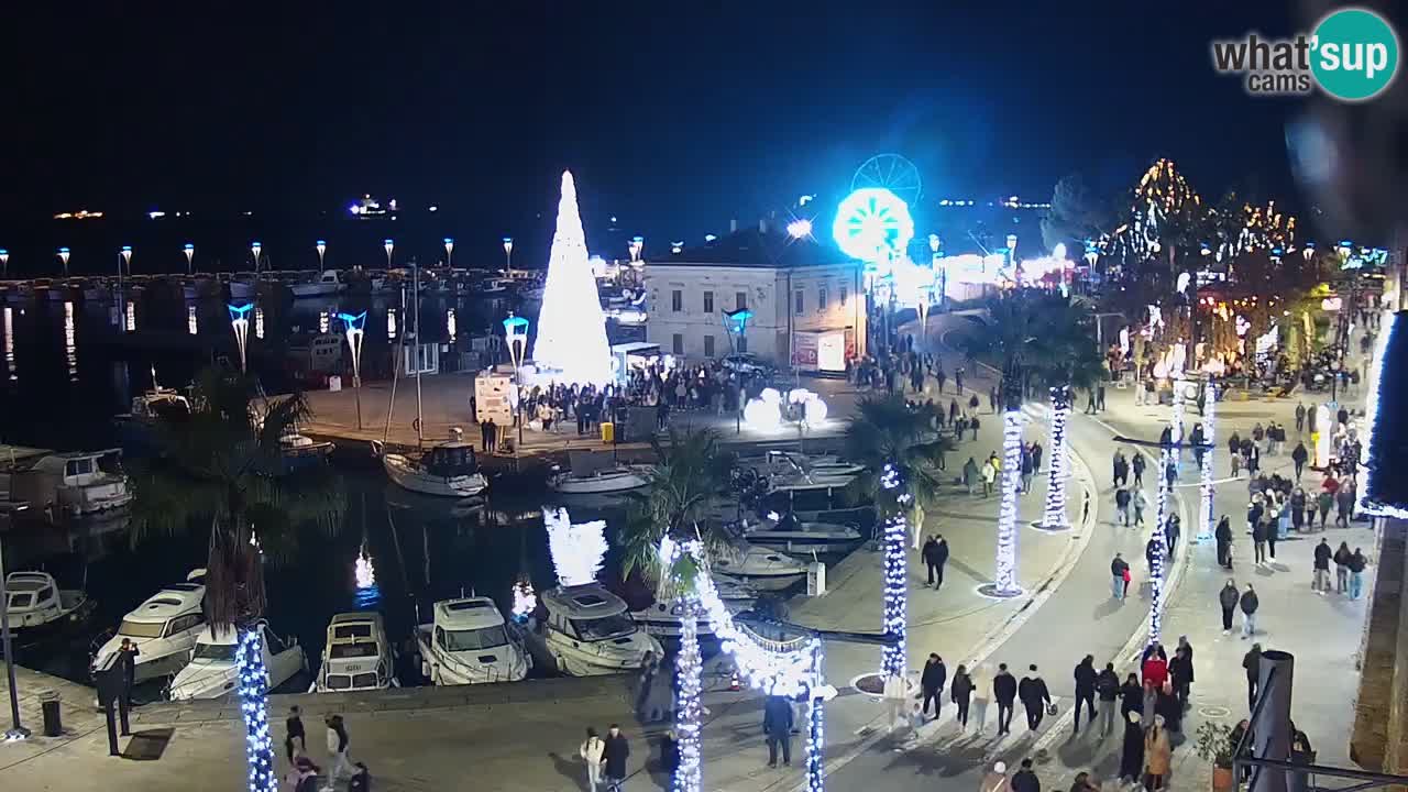 Webcam Capodistria – marina e lungo mare dall’Hotel Grand Koper