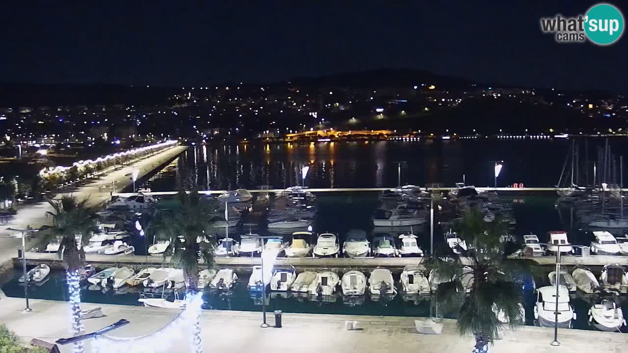 Webcam Koper – Panorama de la marina et de la promenade depuis le Grand Hotel Koper