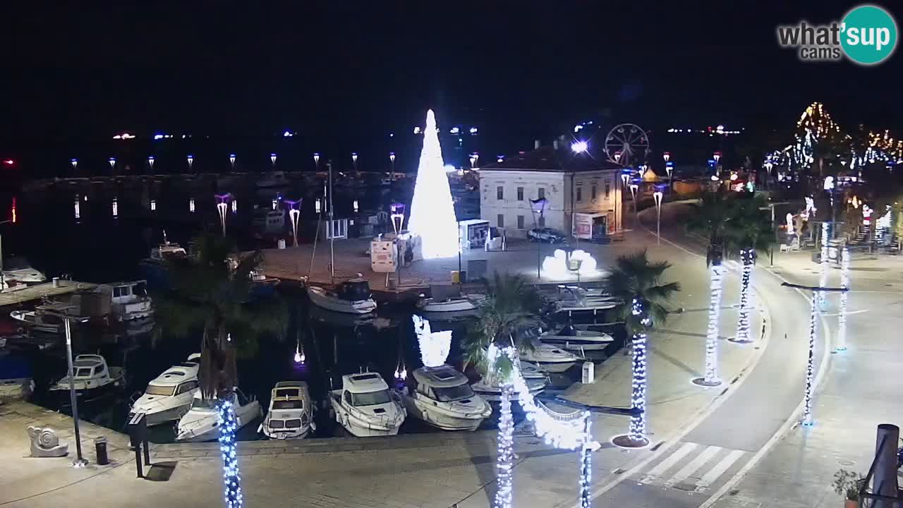 Webcam Capodistria – marina e lungo mare dall’Hotel Grand Koper