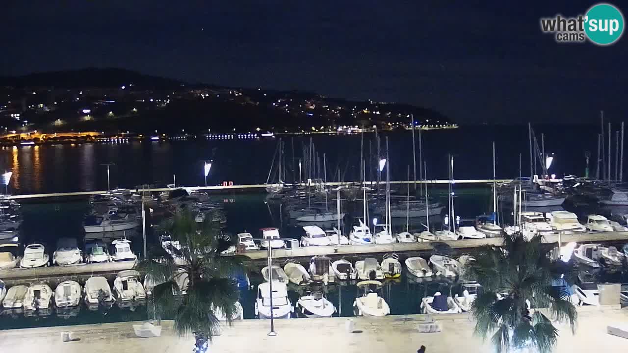 Webcam Capodistria – marina e lungo mare dall’Hotel Grand Koper