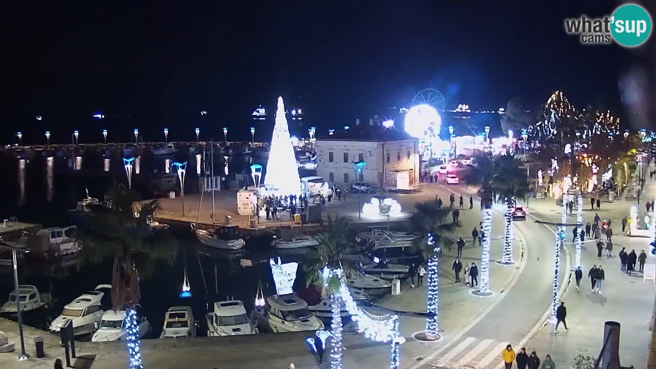 Webcam Koper – Panorama de la marina et de la promenade depuis le Grand Hotel Koper