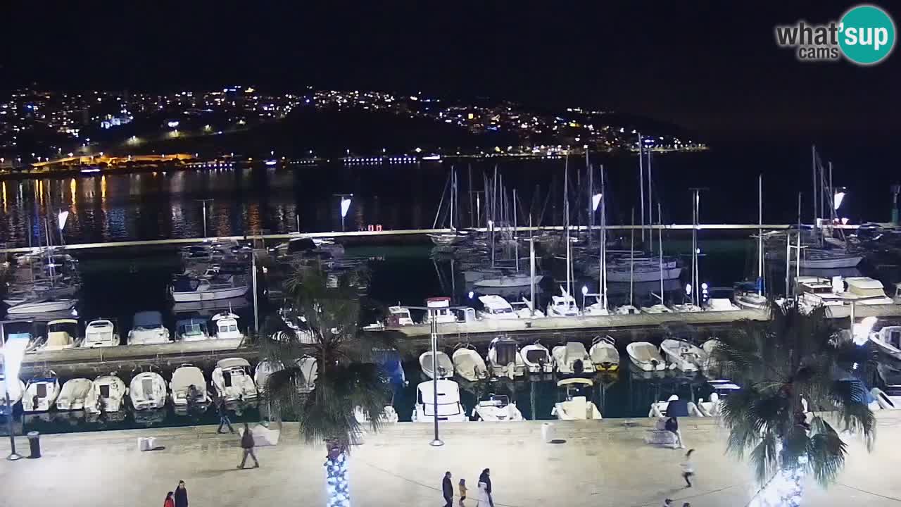 Camera en vivo Koper – puerto deportivo y paseo marítimo desde el Hotel Grand Koper