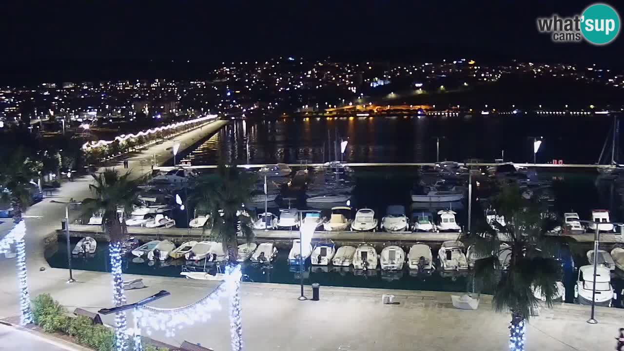 Camera en vivo Koper – puerto deportivo y paseo marítimo desde el Hotel Grand Koper