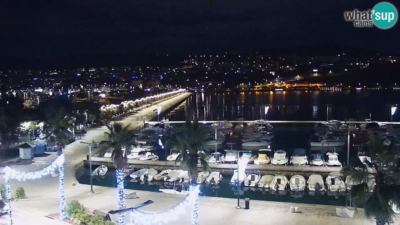 Spletna kamera Koper – Panorama na marino in promenado s Hotela Grand Koper