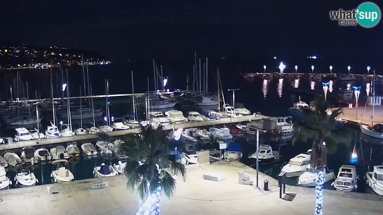 Webcam Koper – Panorama of the marina and promenade from the Grand Hotel Koper