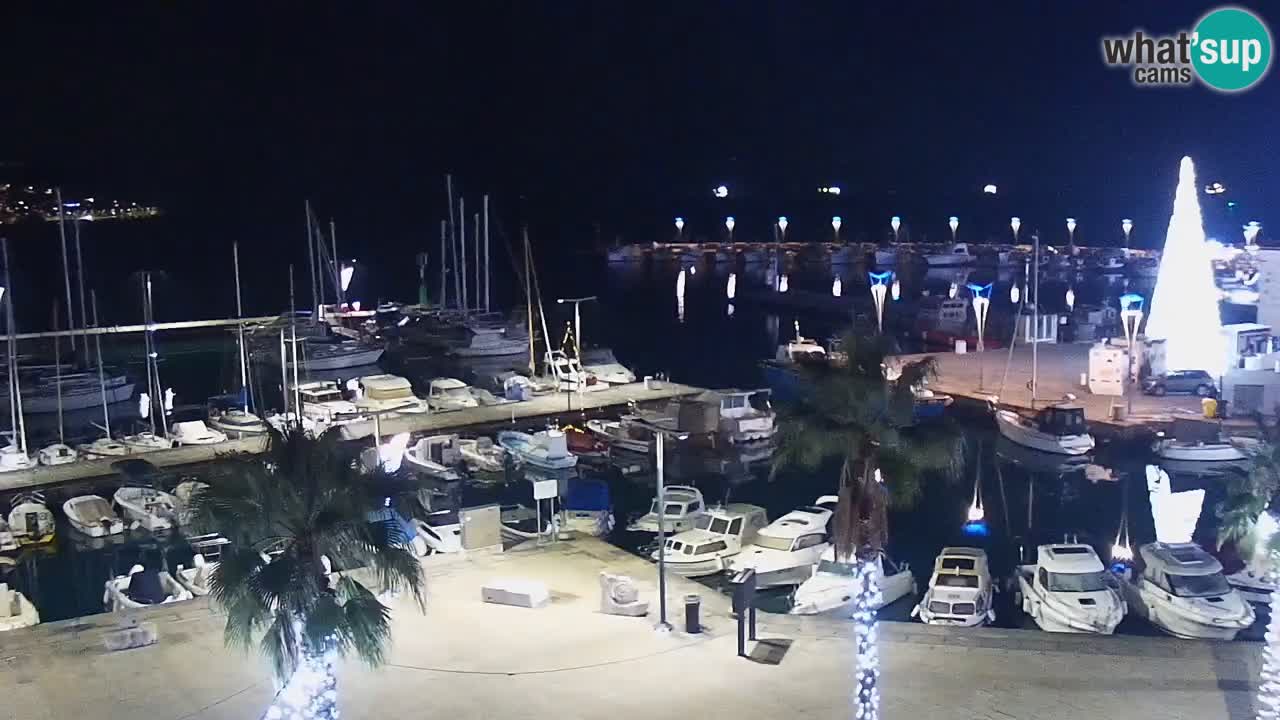 Spletna kamera Koper – Panorama na marino in promenado s Hotela Grand Koper