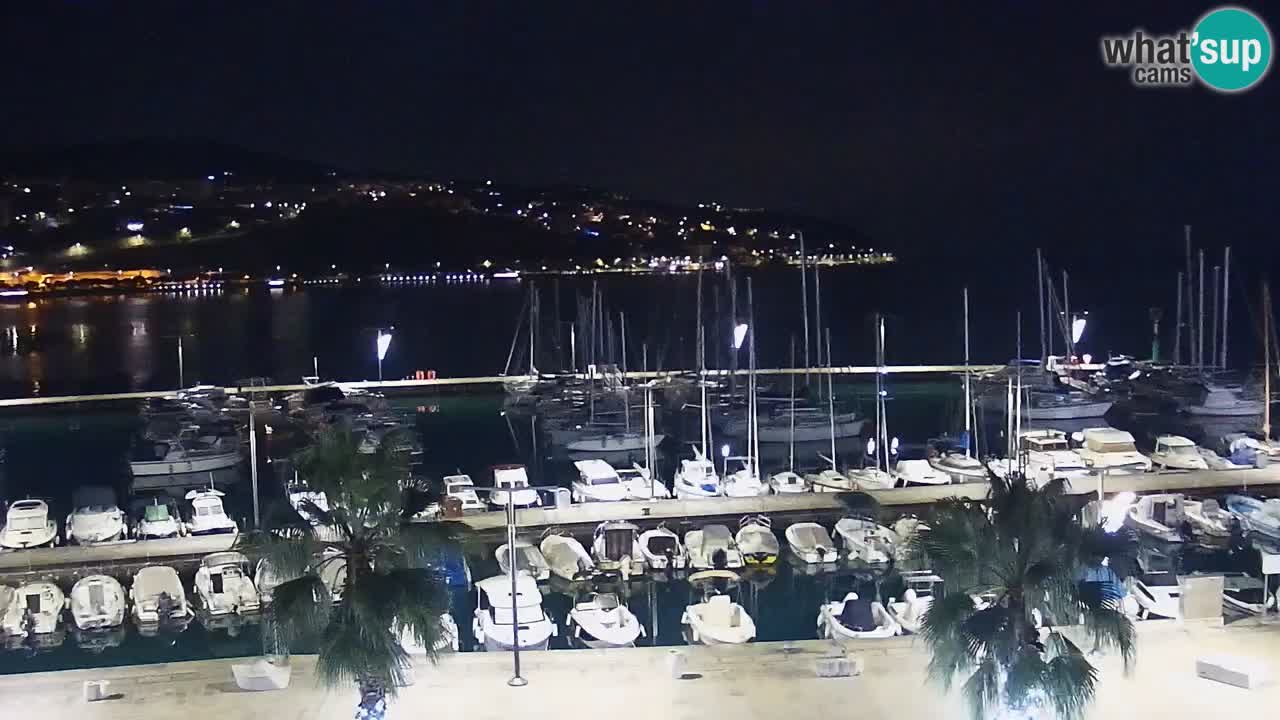 Camera en vivo Koper – puerto deportivo y paseo marítimo desde el Hotel Grand Koper