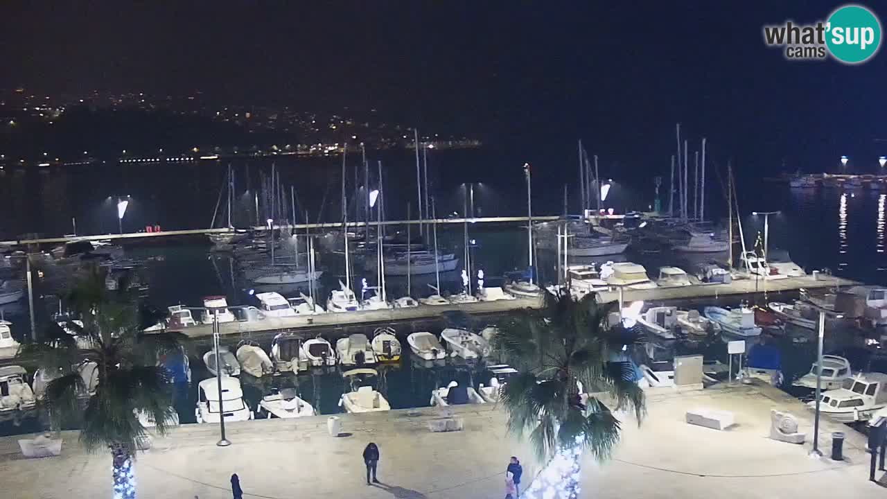 Camera en vivo Koper – puerto deportivo y paseo marítimo desde el Hotel Grand Koper