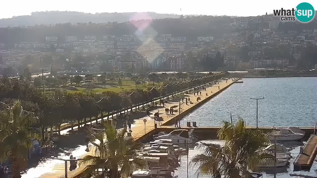 Webcam Capodistria – marina e lungo mare dall’Hotel Grand Koper