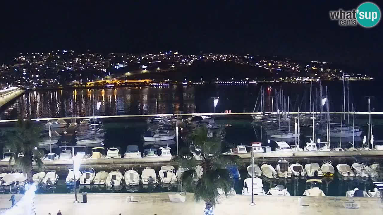 Camera en vivo Koper – puerto deportivo y paseo marítimo desde el Hotel Grand Koper