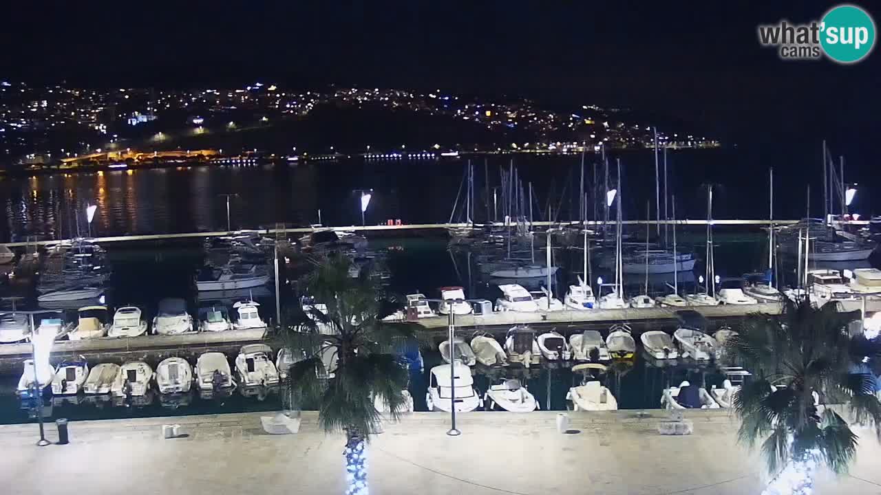 Camera en vivo Koper – puerto deportivo y paseo marítimo desde el Hotel Grand Koper
