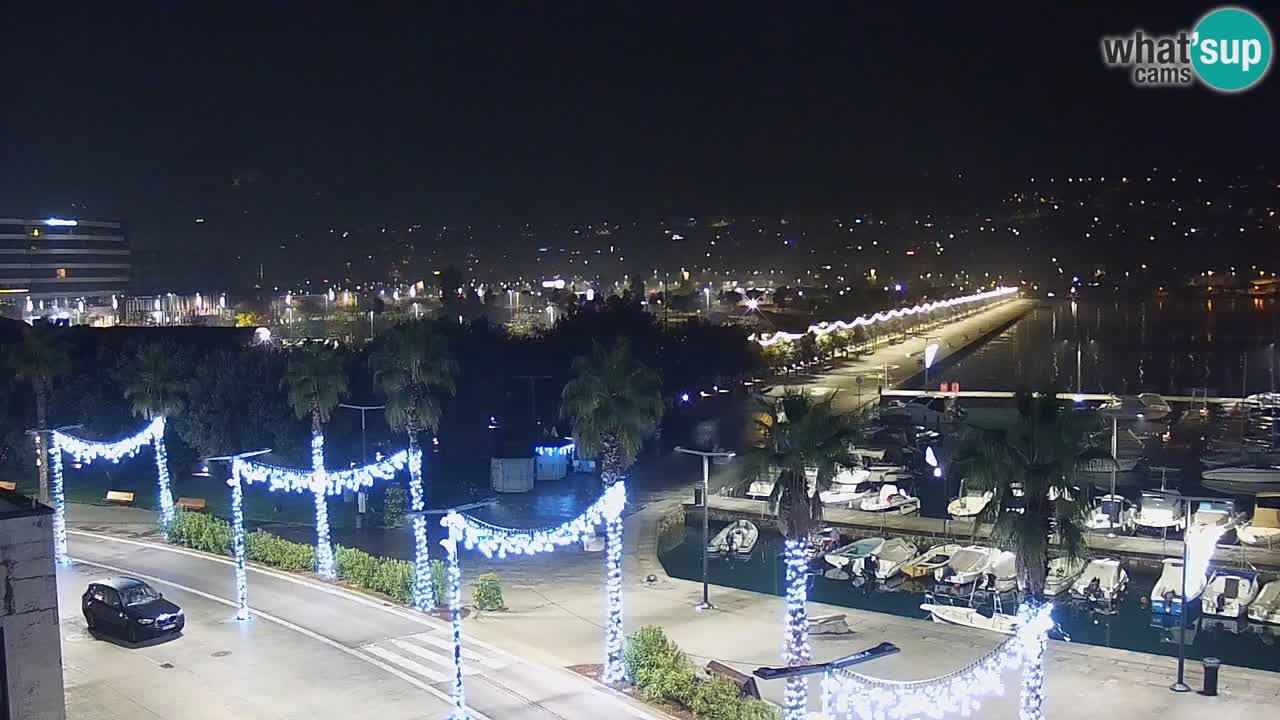 Web kamera Koper – marina i promenada – hotel Grand Koper