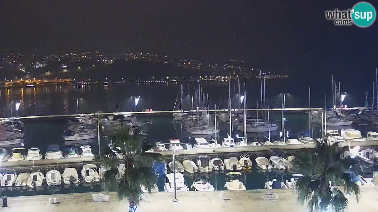 Spletna kamera Koper – Panorama na marino in promenado s Hotela Grand Koper