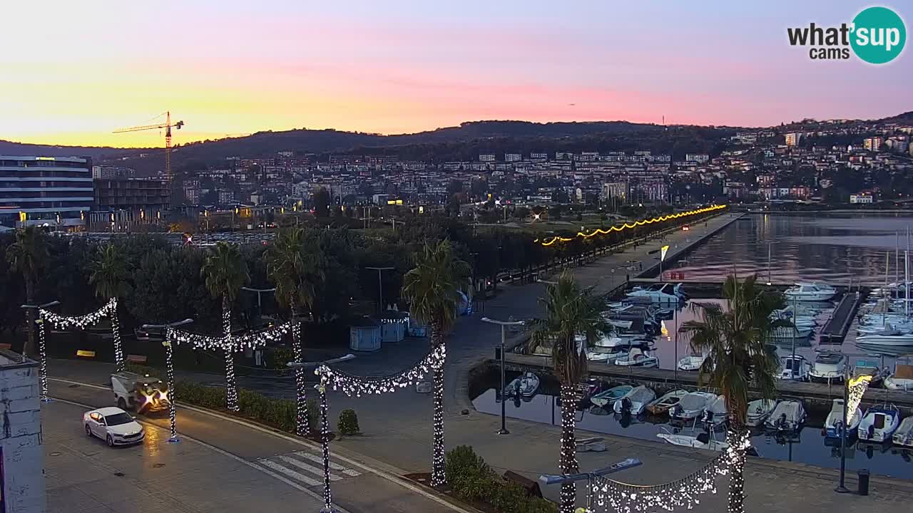 Webcam Capodistria – marina e lungo mare dall’Hotel Grand Koper