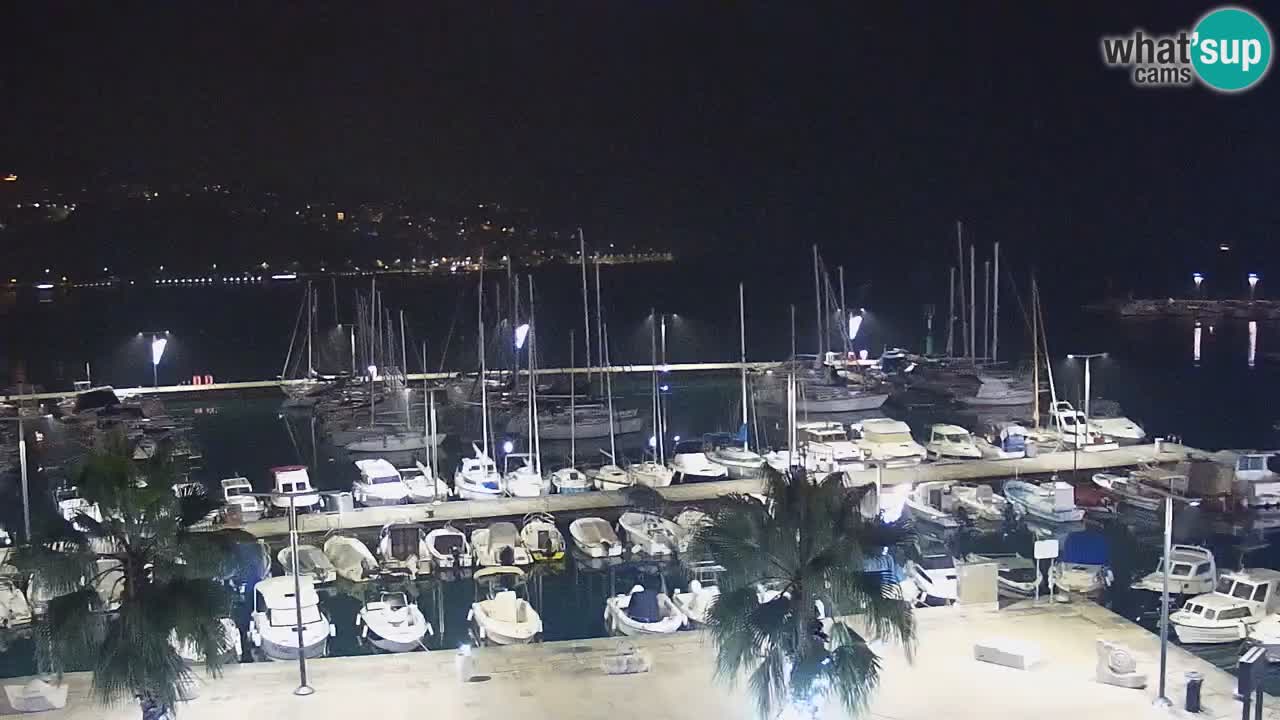 Camera en vivo Koper – puerto deportivo y paseo marítimo desde el Hotel Grand Koper