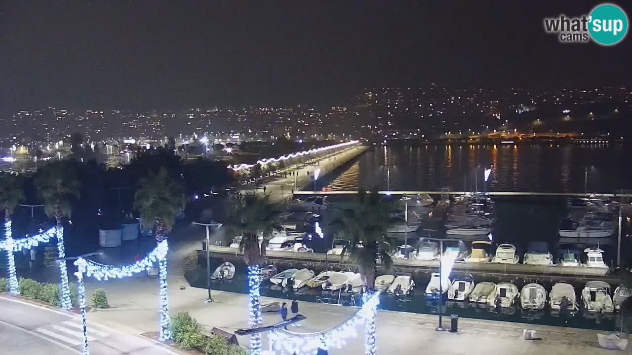 Webcam Capodistria – marina e lungo mare dall’Hotel Grand Koper