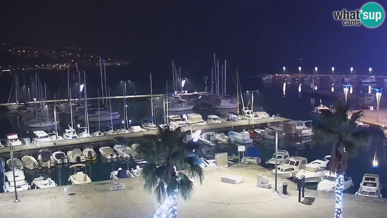 Spletna kamera Koper – Panorama na marino in promenado s Hotela Grand Koper