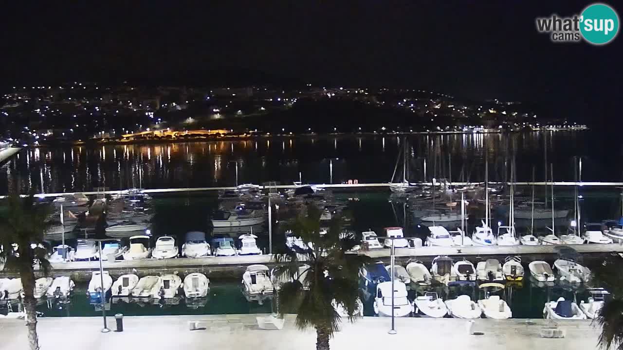 Camera en vivo Koper – puerto deportivo y paseo marítimo desde el Hotel Grand Koper