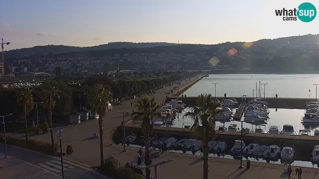 Webcam Capodistria – marina e lungo mare dall’Hotel Grand Koper