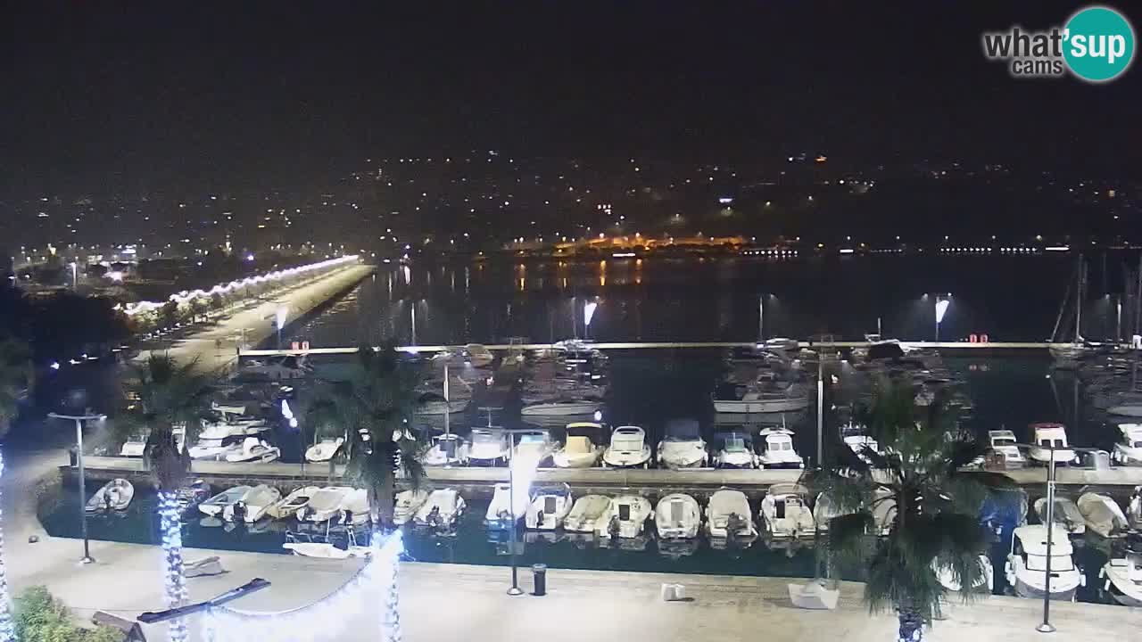 Spletna kamera Koper – Panorama na marino in promenado s Hotela Grand Koper