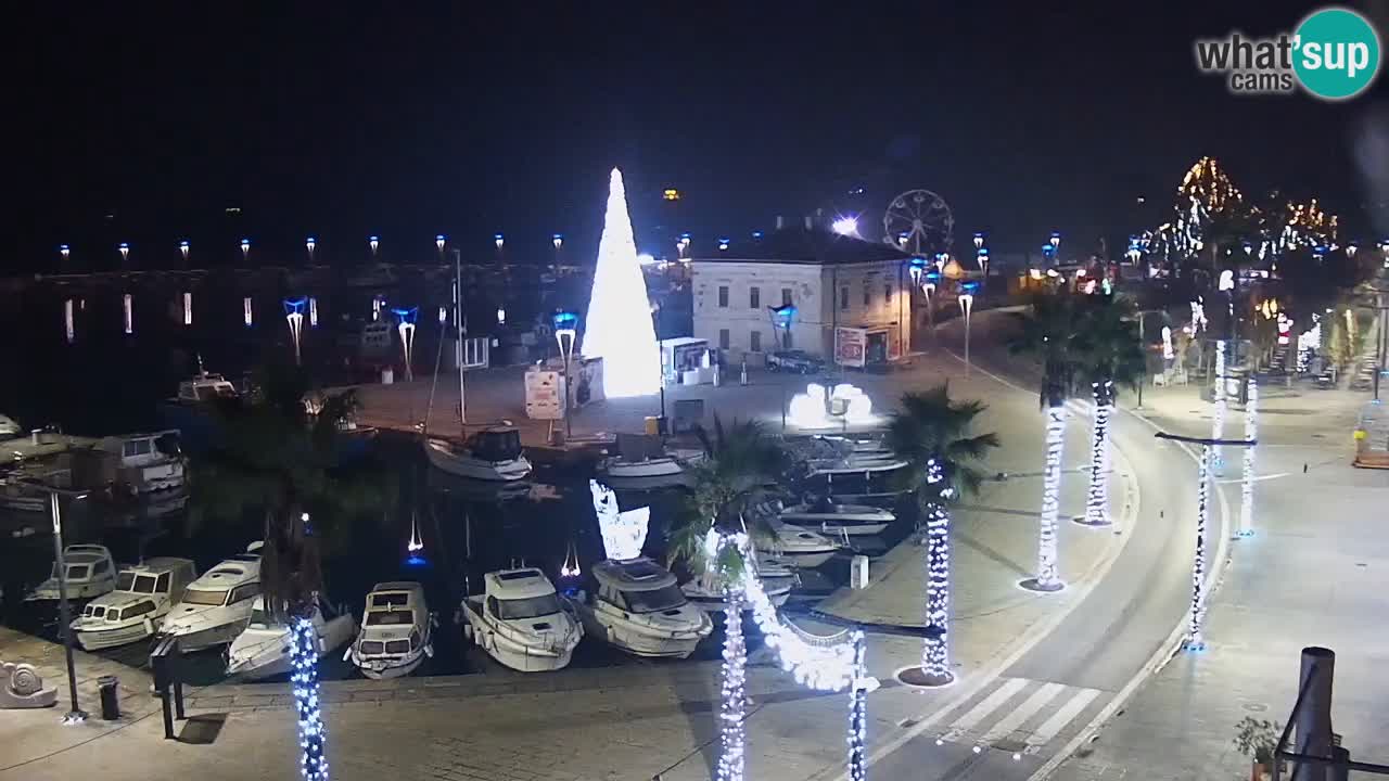 Web kamera Koper – marina i promenada – hotel Grand Koper