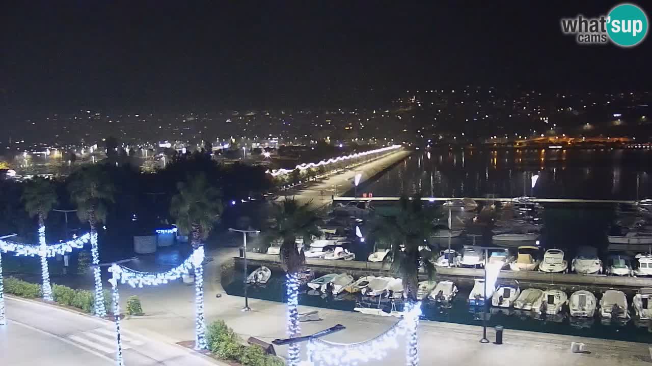Webcam Capodistria – marina e lungo mare dall’Hotel Grand Koper