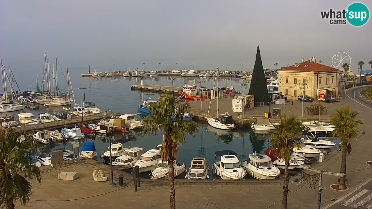 Webcam Capodistria – marina e lungo mare dall’Hotel Grand Koper