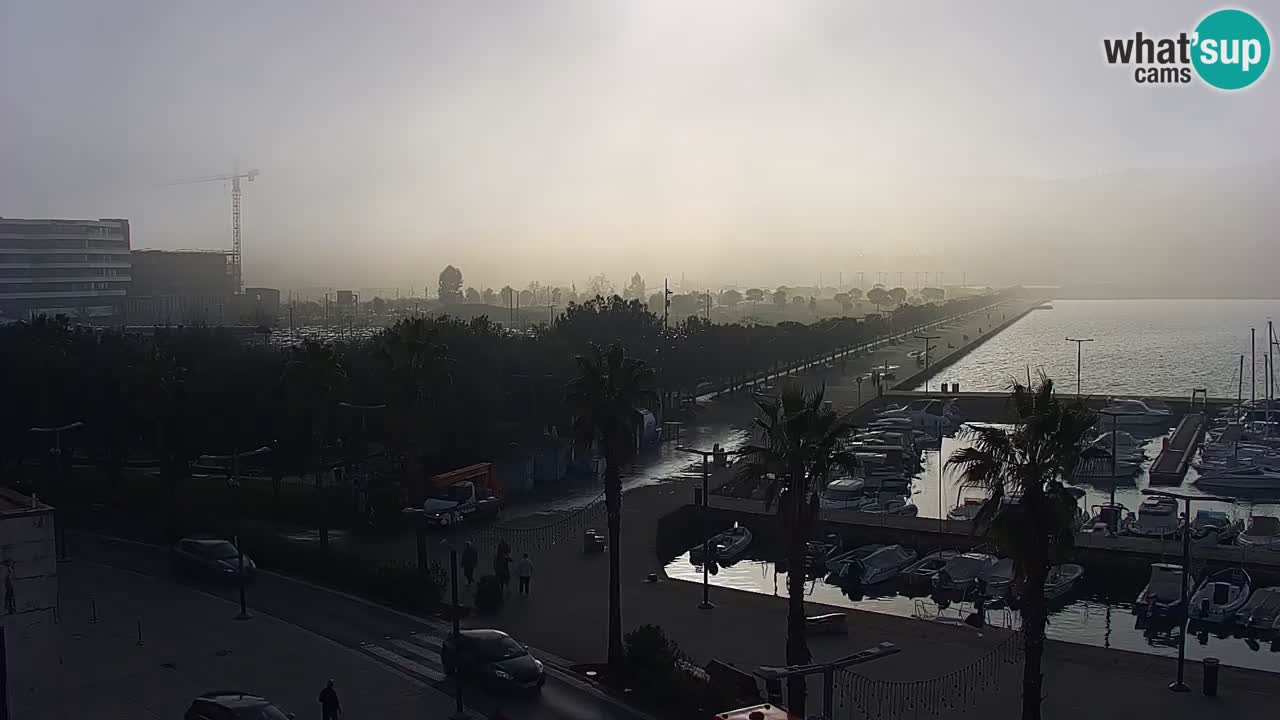 Webcam en direct du port de Koper – port de croisière et de fret – Slovénie
