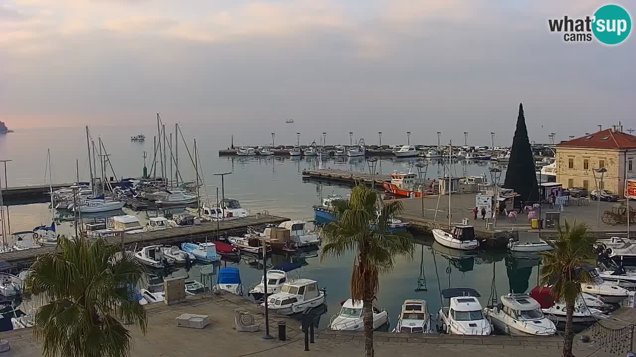 Webcam Capodistria – marina e lungo mare dall’Hotel Grand Koper