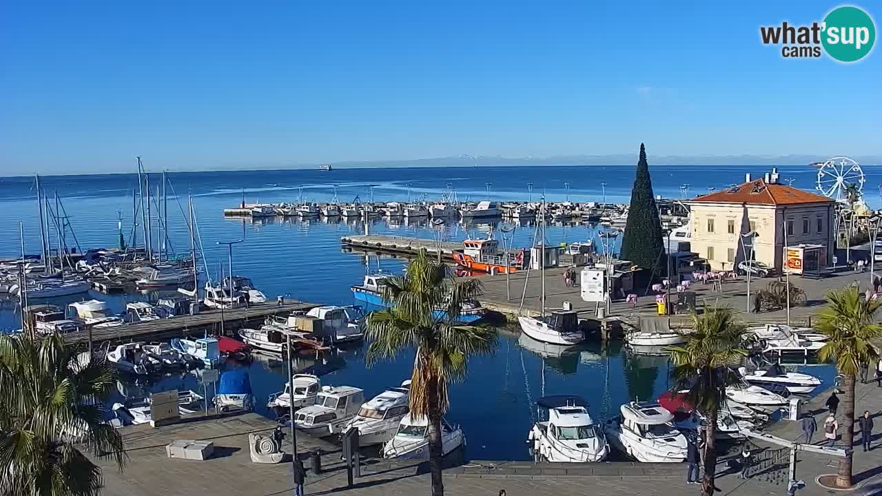 Web kamera Koper – marina i promenada – hotel Grand Koper