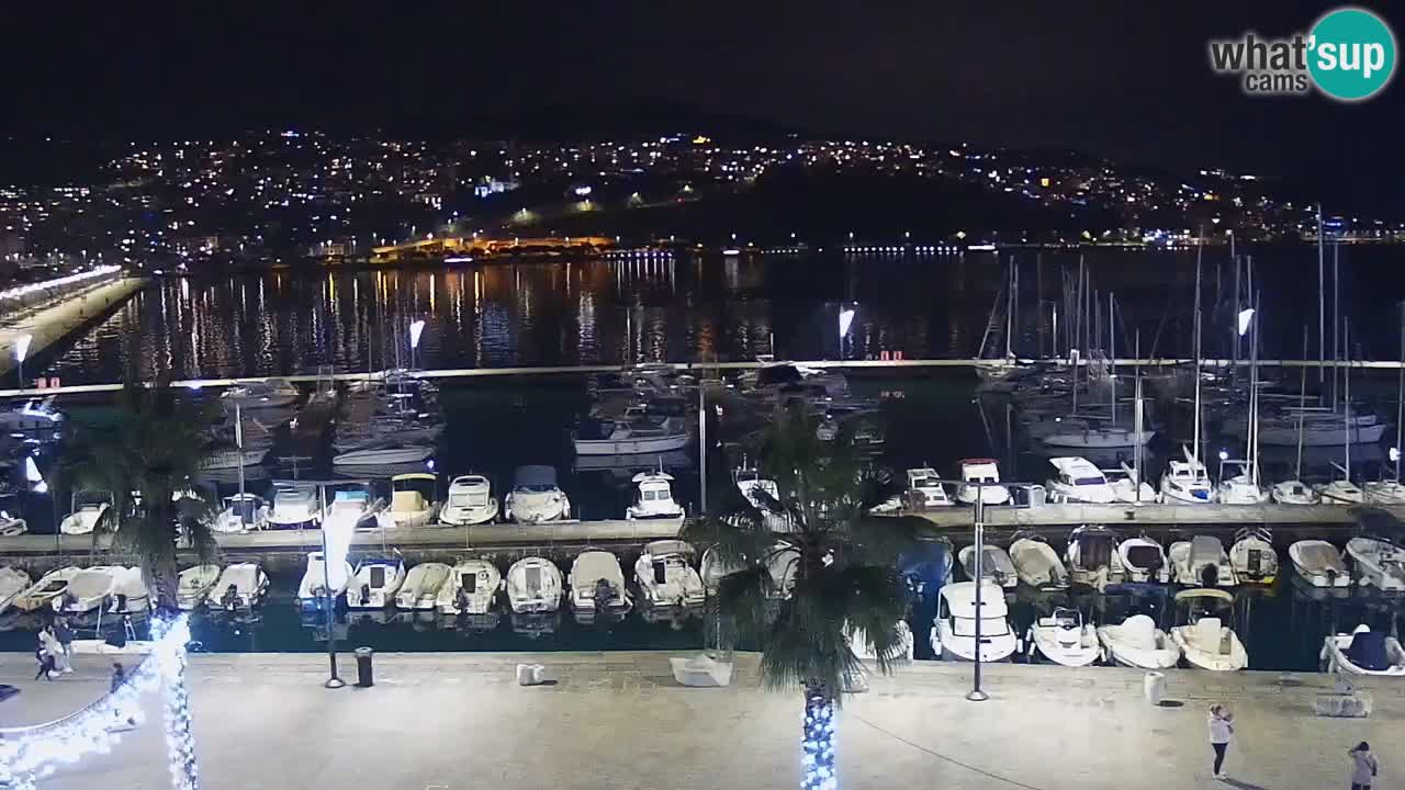 Camera en vivo Koper – puerto deportivo y paseo marítimo desde el Hotel Grand Koper