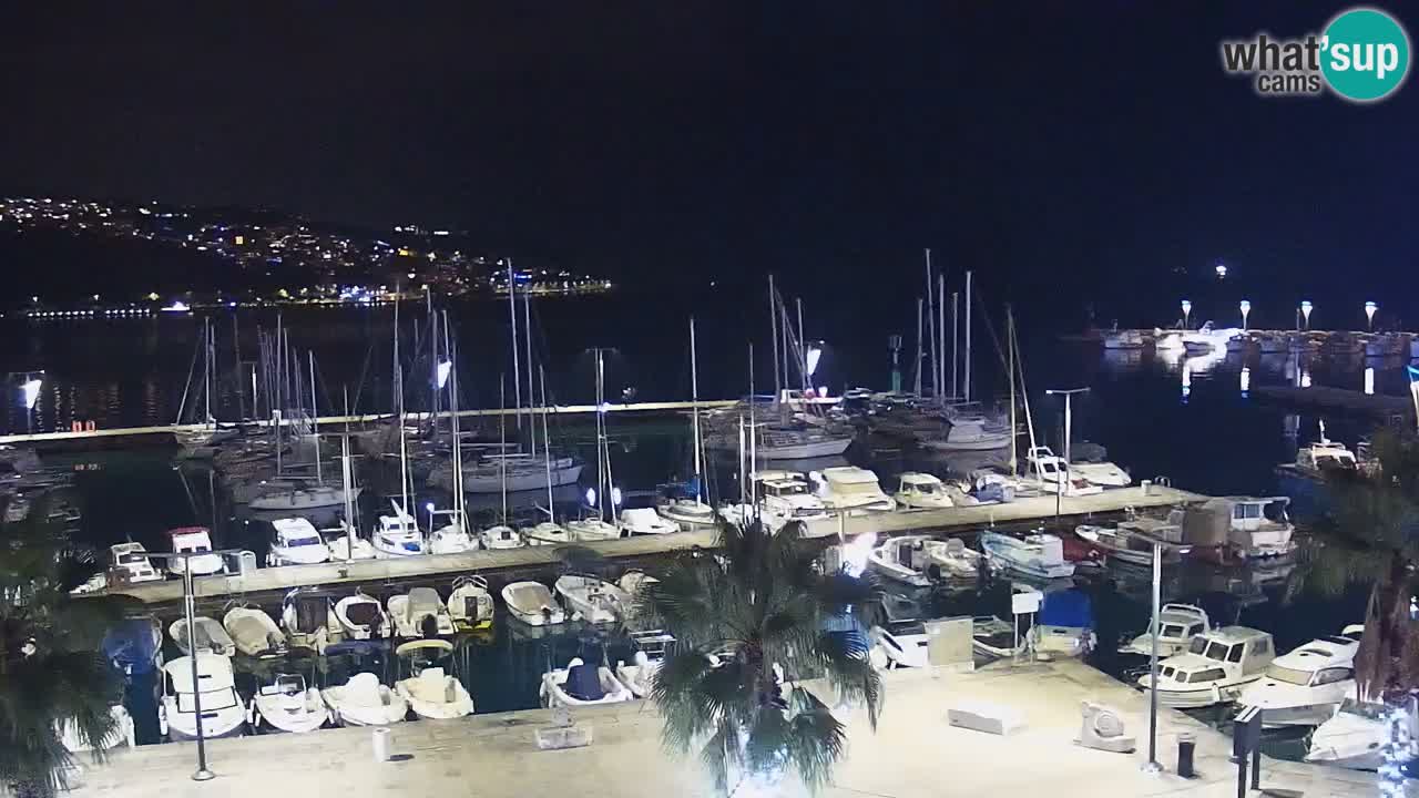 Camera en vivo Koper – puerto deportivo y paseo marítimo desde el Hotel Grand Koper
