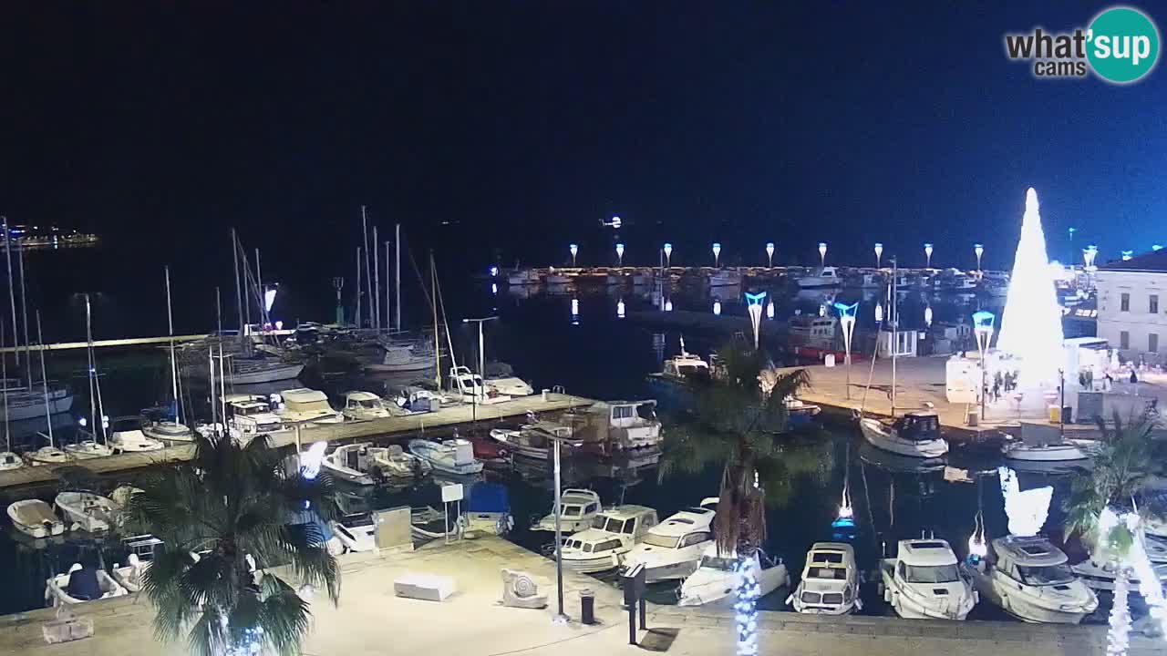 Spletna kamera Koper – Panorama na marino in promenado s Hotela Grand Koper