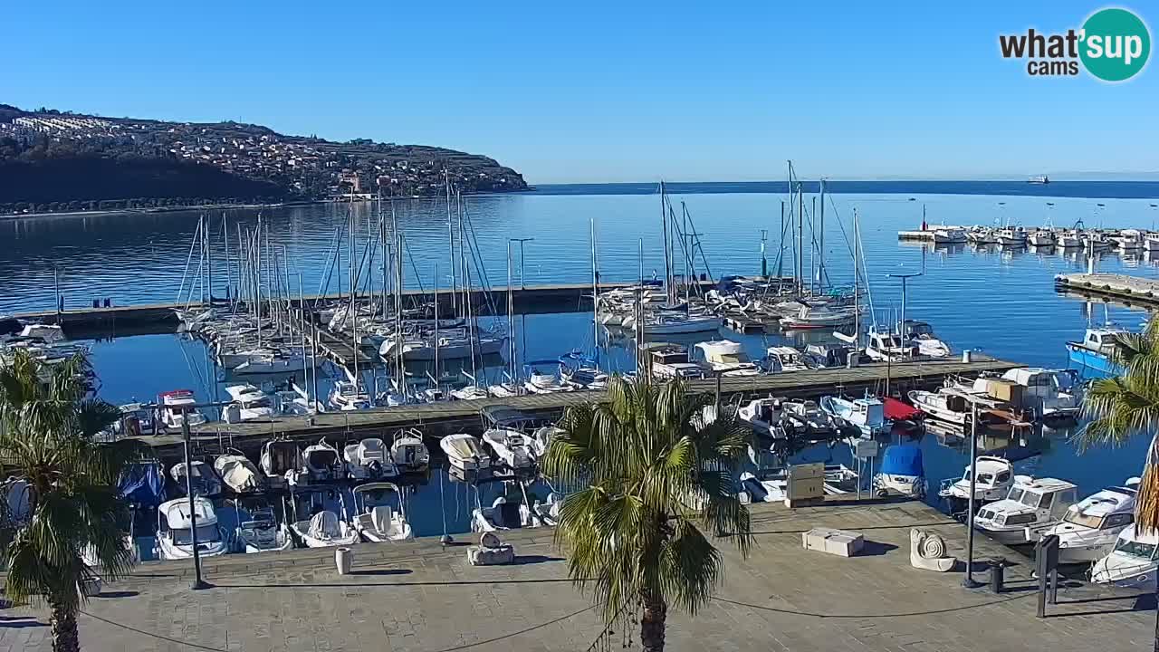 Webcam Capodistria – marina e lungo mare dall’Hotel Grand Koper
