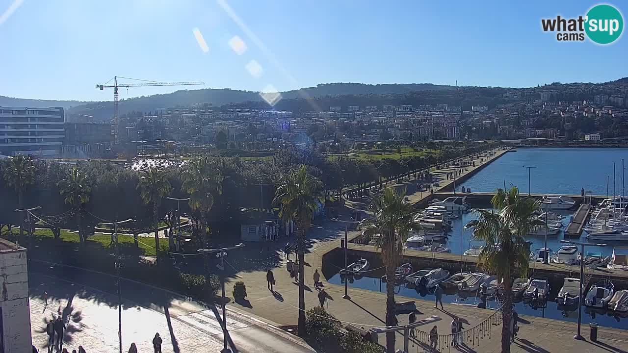 Web kamera Koper – marina i promenada – hotel Grand Koper