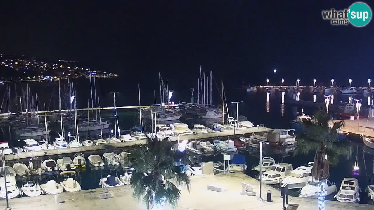 Camera en vivo Koper – puerto deportivo y paseo marítimo desde el Hotel Grand Koper